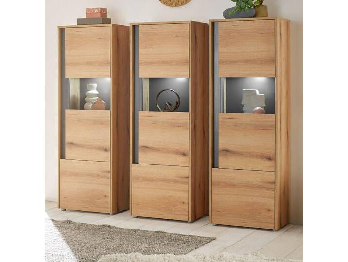 Schrank Set 3-teilig Center in Eiche Evoke 190 x 155 cm von GÜNSTIG EINRICHTEN