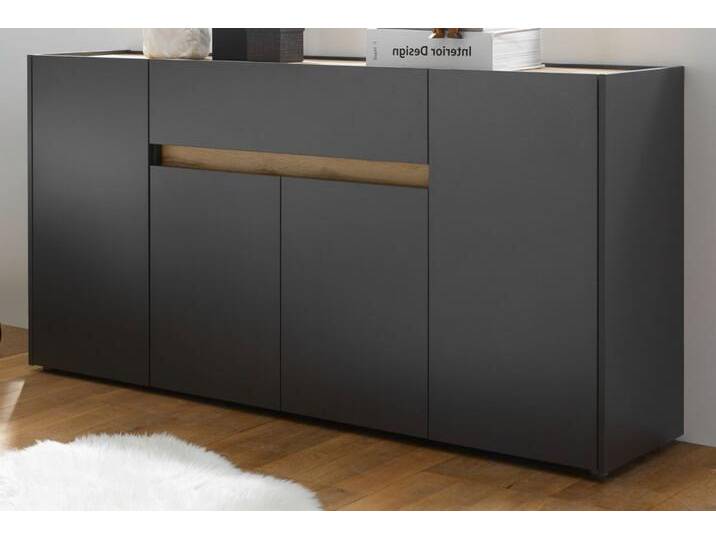 Sideboard Center in grau matt und Eiche Wotan 170 cm Sideboard Center in grau matt und Eiche Wotan 170 cm von GÜNSTIG EINRICHTEN