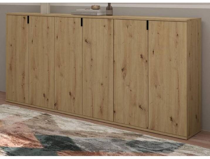 Sideboard Line-Up in Eiche 183 x 99 cm von GÜNSTIG EINRICHTEN