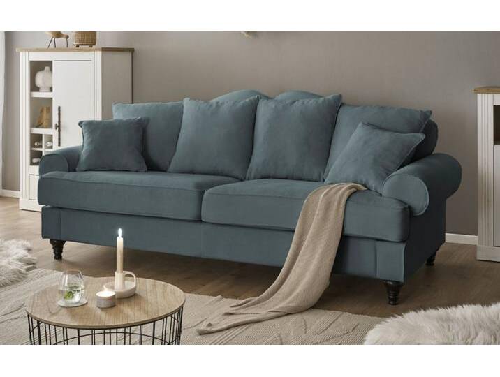 Sofa 3,5-Sitzer Adelina in grau 230 cm von GÜNSTIG EINRICHTEN