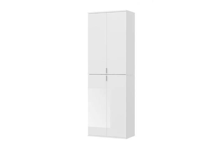 Stauraumschrank SystemX in weiß Hochglanz 61 x 193 cm von GÜNSTIG EINRICHTEN
