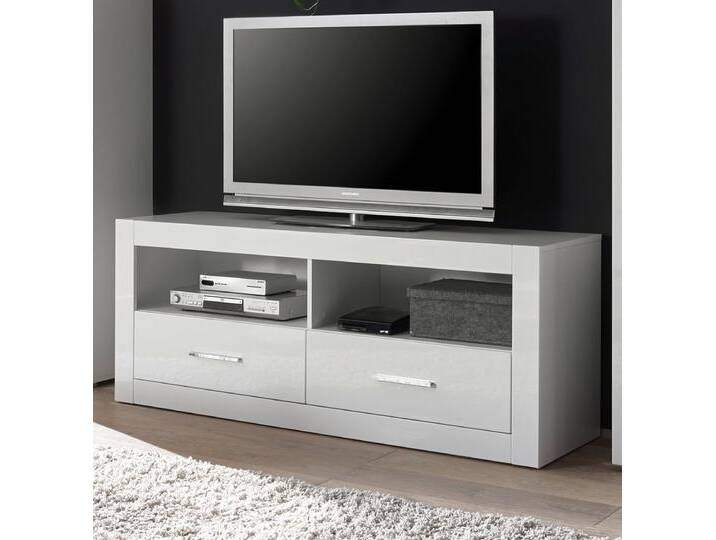 TV-Lowboard Carrara in Hochglanz weiß 150 x 61 cm von GÜNSTIG EINRICHTEN
