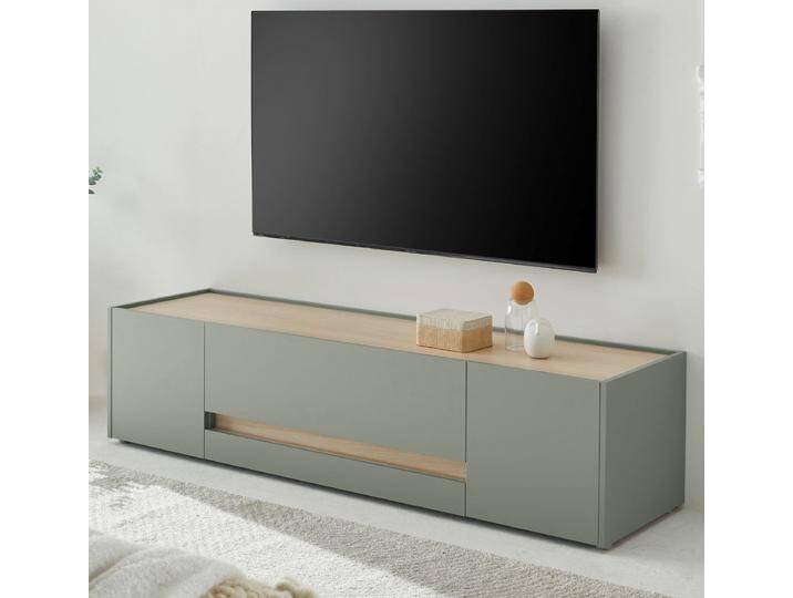 TV-Lowboard Center in Salbei und Eiche 170 cm von GÜNSTIG EINRICHTEN