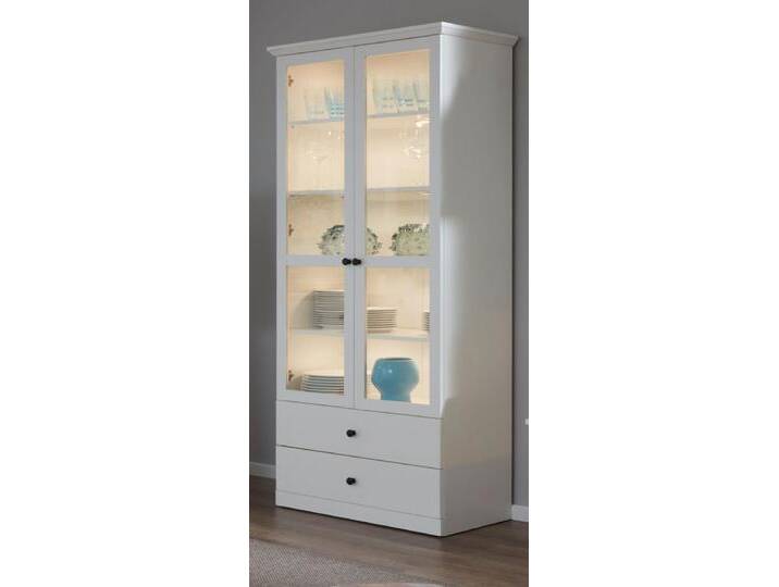 Vitrine Baxter in weiß 81 cm von GÜNSTIG EINRICHTEN