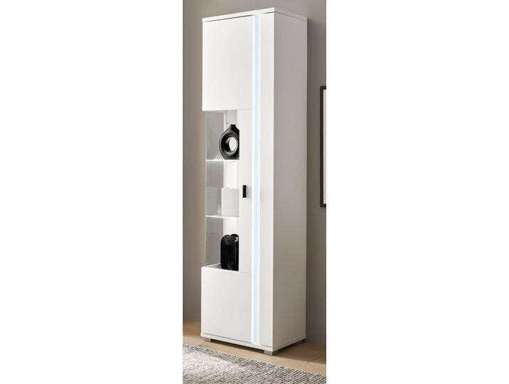 Vitrine Bellport in weiß matt 55 x 200 cm von GÜNSTIG EINRICHTEN