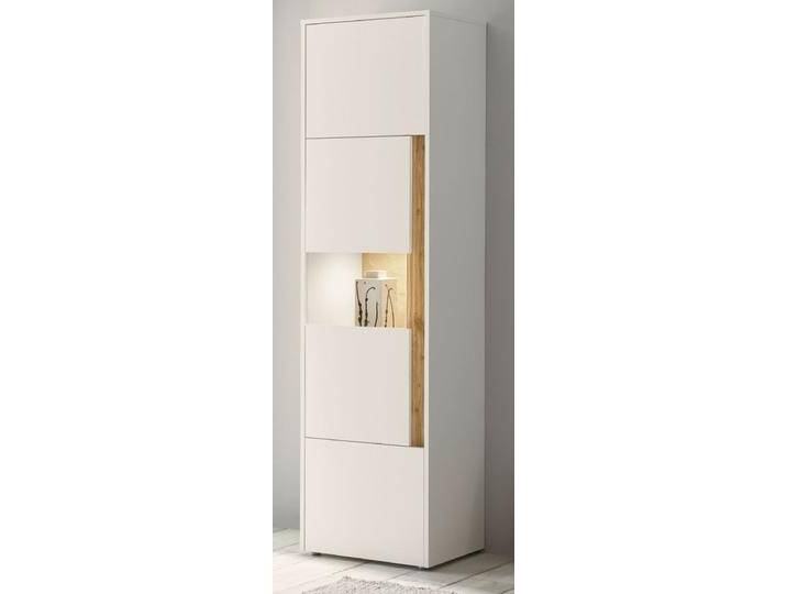 Vitrine Center in weiß und Eiche Wotan 50 x 197 cm Vitrine Center in weiß und Eiche Wotan 50 x 197 cm von GÜNSTIG EINRICHTEN