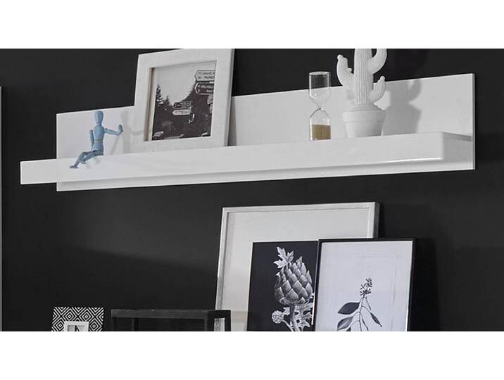 Wandboard Carrara in Hochglanz weiß 150 cm von GÜNSTIG EINRICHTEN