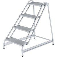 Günzburger Steigtechnik - Arbeitspodest einseitig begehbar Aluminium geriffelt 4 Stufen - 050052 von GÜNZBURGER STEIGTECHNIK