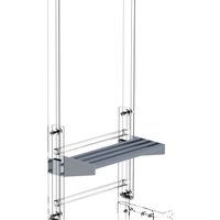 Ausstiegstritt Alu-blank Spaltmaß 100mm - Günzburger Steigtechnik von GÜNZBURGER STEIGTECHNIK