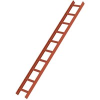 Dachleiter rot 10 Sprossen - 011115 - Günzburger Steigtechnik von GÜNZBURGER STEIGTECHNIK