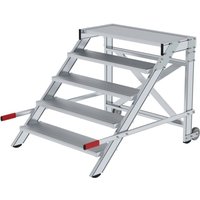 Günzburger Steigtechnik - Arbeitspodest fahrbar Stufenbreite 1.000 mm Aluminium geriffelt 5 Stufen - 050022 von GÜNZBURGER STEIGTECHNIK