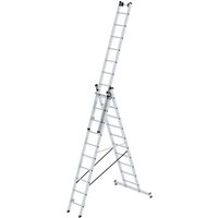 Günzburger Steigtechnik Mehrzweckleiter 3tlg. mit nivello-Traverse und Wandlaufrollen 3 x 10 Sprossen - 033310 Günzburger Steigtechnik Mehrzweckleiter 3tlg. mit nivello-Traverse und Wandlaufrollen 3 x 10 Sprossen - 033310 von GÜNZBURGER STEIGTECHNIK