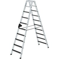 Stufen-Stehleiter beidseitig begehbar mit clip-step r 13 2x10 Stufen - Günzburger Steigtechnik von GÜNZBURGER STEIGTECHNIK
