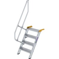 Günzburger Steigtechnik Treppe 60° Stufenbreite 600 mm 4 Stufen Aluminium geriffelt - 600204 von GÜNZBURGER STEIGTECHNIK