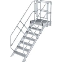 Günzburger Steigtechnik - Treppen-Modul Aluminium geriffelt 7 Stufen - 632307 von GÜNZBURGER STEIGTECHNIK