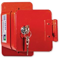 Leiterhalter pulverbeschichtet ral 3000 mit CL1-Schloss - 019840 - Günzburger Steigtechnik von GÜNZBURGER STEIGTECHNIK