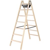 MUNK Holz Stufen-Stehleiter 2x7 Stufen MUNK Holz Stufen-Stehleiter 2x7 Stufen von GÜNZBURGER STEIGTECHNIK