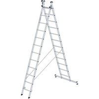 Günzburger - Steigtechnik Mehrzweckleiter 2tlg. mit nivello-Traverse 2 x 12 Sprossen - 031224 von GÜNZBURGER