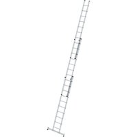 Sprossen-Schiebeleiter 3tlg. mit nivello-Traverse 3 x 10 Sprossen - 020610 - Günzburger Steigtechnik von GÜNZBURGER STEIGTECHNIK