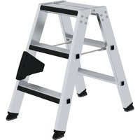 Stufen-Stehleiter beidseitig begehbar mit clip-step relax 2 x 3 Stufen - 042206 - Günzburger Steigtechnik von GÜNZBURGER STEIGTECHNIK