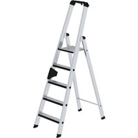 Stufen-Stehleiter einseitig begehbar mit clip-step relax 5 Stufen - 042105 - Günzburger Steigtechnik von GÜNZBURGER STEIGTECHNIK