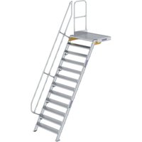 Treppe mit Plattform 60° Stufenbreite 1.000 mm 12 Stufen Aluminium geriffelt - 600412 - Günzburger Steigtechnik Treppe mit Plattform 60° Stufenbreite 1.000 mm 12 Stufen Aluminium geriffelt - 600412 - Günzburger Steigtechnik von GÜNZBURGER STEIGTECHNIK