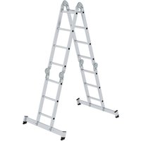 Vielzweckleiter 4tlg. mit nivello-Traverse 2 x 3 + 2 x 4 Sprossen - 031314 - Günzburger Steigtechnik von GÜNZBURGER STEIGTECHNIK