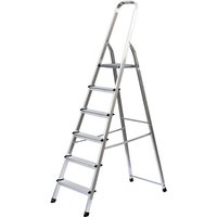 Leiter Stehleiter Haushaltsleiter Alu einseitig Stufen 1x6 011127 - Günzburger Leiter Stehleiter Haushaltsleiter Alu einseitig Stufen 1x6 011127 - Günzburger von GÜNZBURGER