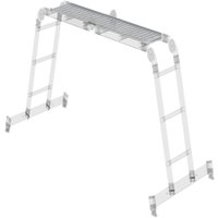 Steigtechnik Aluminium-Riffelblechbelag passend für Vielzweckleiter 4tlg. mit nivello-Traverse - 030303 - Günzburger Steigtechnik Aluminium-Riffelblechbelag passend für Vielzweckleiter 4tlg. mit nivello-Traverse - 030303 - Günzburger von GÜNZBURGER