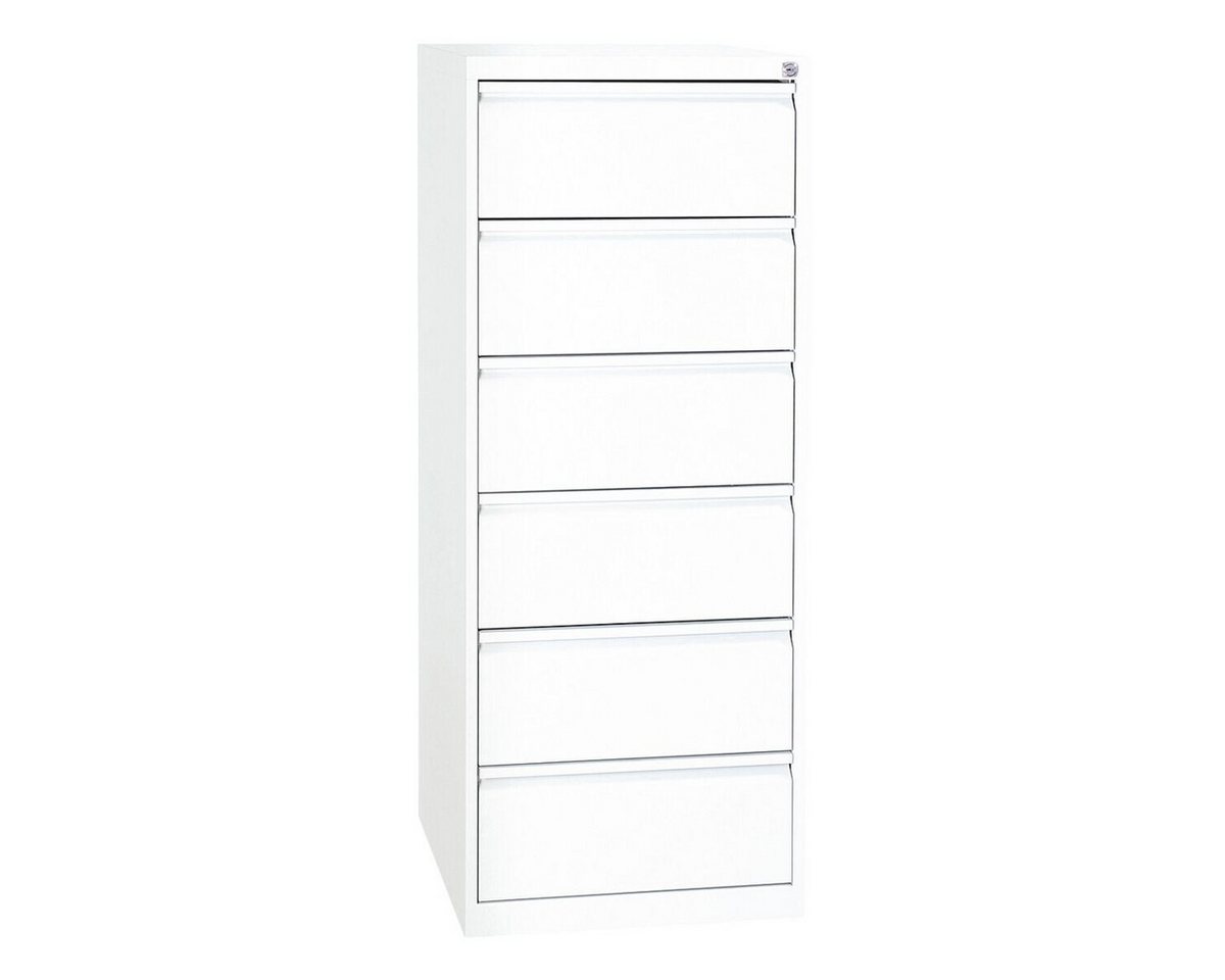 GUERKAN Aktenschrank Karteschrank bis DIN A5 quer, 6 Schubladen, abschließbar, 53x132 cm von GUERKAN