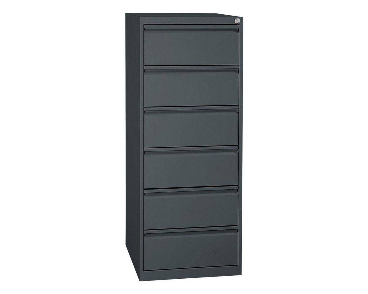 GUERKAN Aktenschrank Karteschrank bis DIN A5 quer, 6 Schubladen, abschließbar, 53x132 cm von GUERKAN