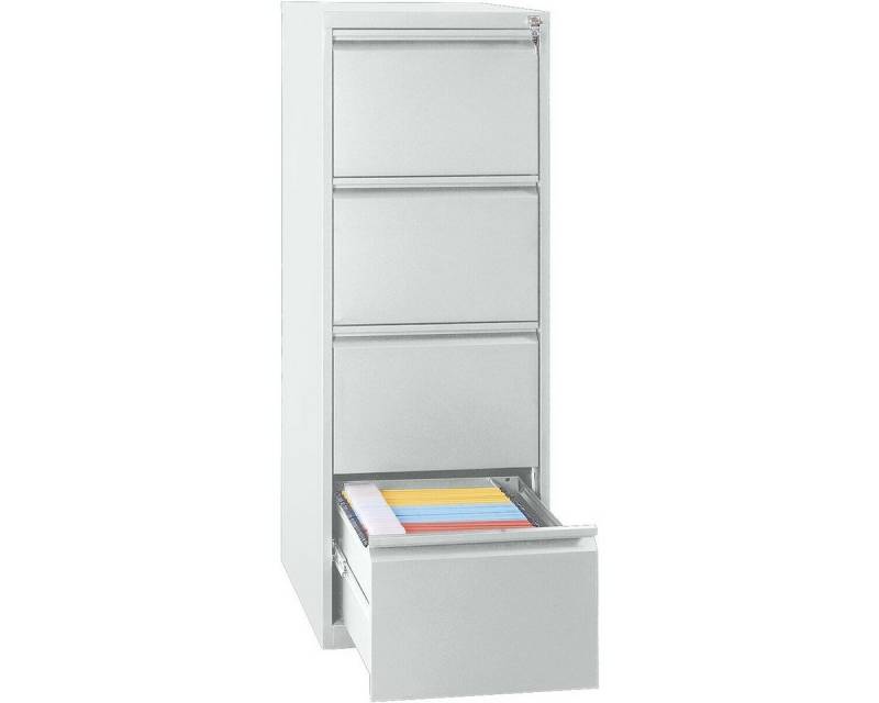 GUERKAN Hängeregisterschrank aus Stahl und mit durchgehender Griffleiste von GUERKAN