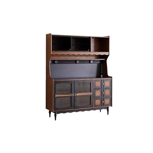 Anrichte 150 cm Wandmontierter Massivholz-Küchen-ESS-Seitenschrank, Geeignet for Die Küche Buffetschrank Anrichte 150 cm Wandmontierter Massivholz-Küchen-ESS-Seitenschrank, Geeignet for Die Küche Buffetschrank von GUERNSEY