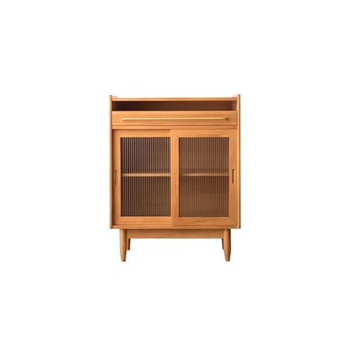 Anrichte 75 cm Haushalts-Aufbewahrungsschrank aus japanischem Holz for die Küche, Wandaufbewahrungstisch aus Massivholz for den Eingangsbereich, Aufbewahrungsmöbel for das Wohnzimmer Buffetschrank von GUERNSEY
