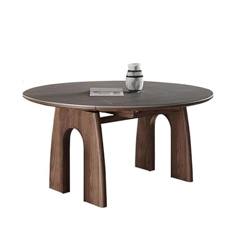 GUERNSEY Esstisch Klappbarer Esstisch aus massivem Holz, Rock Plate, einziehbarer quadratischer und runder Tisch, Kleiner Tisch Küchen- und Esszimmertische GUERNSEY Esstisch Klappbarer Esstisch aus massivem Holz, Rock Plate, einziehbarer quadratischer und runder Tisch, Kleiner Tisch Küchen- und Esszimmertische von GUERNSEY