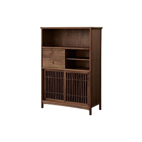 GUERNSEY Sideboard 90 x 38 x 126 cm, chinesischer Walnussholz, Küchenschrank, Eingangstisch, Wohnzimmer-Sofa-Möbel, geeignet für Geschirr und Tee-Set, Aufbewahrung, Buffetschrank GUERNSEY Sideboard 90 x 38 x 126 cm, chinesischer Walnussholz, Küchenschrank, Eingangstisch, Wohnzimmer-Sofa-Möbel, geeignet für Geschirr und Tee-Set, Aufbewahrung, Buffetschrank von GUERNSEY