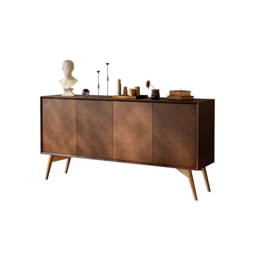 GUERNSEY Sideboard Massivholz Esszimmer Sideboard Wohnzimmer Wand Aufbewahrungsschrank Retro Eingang Flur Schrank Buffetschrank von GUERNSEY