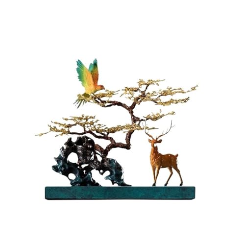 GUERNSEY Statuen-Ornament zum Anziehen von Reichtum Heimdekoration Reines Kupfer Statue Ornamente Wohnzimmer Veranda Büro TV-Schrank Handgefertigte Skulptur Kunsthandwerk Reichtumsdekor von GUERNSEY
