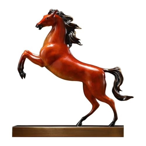 GUERNSEY Statuen-Ornament zum Anziehen von Reichtum Home Bronze Pferd Ornamente Wohnzimmer Büro Desktop Dekoration Handwerk Statue Vitrine Reichtumsdekor von GUERNSEY