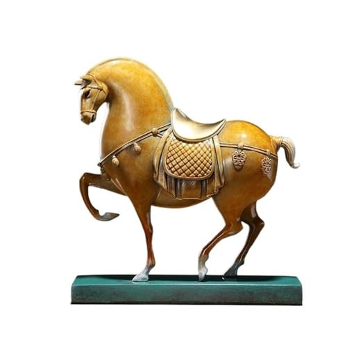 GUERNSEY Statuen-Ornament zum Anziehen von Reichtum Kreative Bronze Pferd Desktop Ornamente Hause Wohnzimmer Handgemachte Statue Handwerk Büro Bücherregal Vitrine Reichtumsdekor von GUERNSEY
