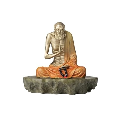 GUERNSEY Statuen-Ornament zum Anziehen von Reichtum Kreative Kupfer Buddha Desktop Ornamente Hause Wohnzimmer Büro Statue Dekorationen Handgemachte Handwerk Reichtumsdekor von GUERNSEY