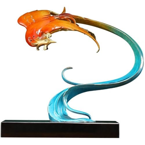 GUERNSEY Statuen-Ornament zum Anziehen von Reichtum Kreative Kupfer Desktop Phoenix Ornamente Hause Wohnzimmer Handgemachte Statue Studie Büro Auspicious Handwerk Reichtumsdekor GUERNSEY Statuen-Ornament zum Anziehen von Reichtum Kreative Kupfer Desktop Phoenix Ornamente Hause Wohnzimmer Handgemachte Statue Studie Büro Auspicious Handwerk Reichtumsdekor von GUERNSEY
