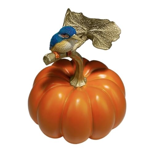 GUERNSEY Statuen-Ornament zum Anziehen von Reichtum Kreative Kupfer Kürbis Ornamente Hause Wohnzimmer Kaffee Tisch Desktop Handgemachte Statue Büro Dekoration Handwerk Reichtumsdekor von GUERNSEY
