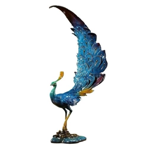 GUERNSEY Statuen-Ornament zum Anziehen von Reichtum Kreative Kupfer-Pfau-Desktop-Ornamente for Zuhause, Wohnzimmer, Büro, Vitrine, handgefertigte Statue, chinesisches Kunsthandwerk Reichtumsdekor GUERNSEY Statuen-Ornament zum Anziehen von Reichtum Kreative Kupfer-Pfau-Desktop-Ornamente for Zuhause, Wohnzimmer, Büro, Vitrine, handgefertigte Statue, chinesisches Kunsthandwerk Reichtumsdekor von GUERNSEY