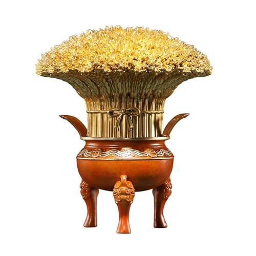 GUERNSEY Statuen-Ornament zum Anziehen von Reichtum Kreative Kupfer Stativ Gerste Desktop Ornamente Hause Wohnzimmer Handgemachte Statuen Büro Vitrine Dekorative Reichtumsdekor von GUERNSEY