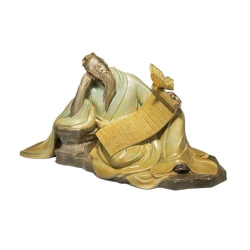 GUERNSEY Statuen-Ornament zum Anziehen von Reichtum Kreative Kupfer Studie Schreibtisch Ornamente Hause Wohnzimmer Büro Handgemachte Statue Dekoration Handwerk Reichtumsdekor von GUERNSEY