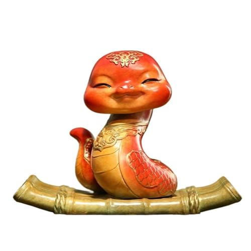 GUERNSEY Statuen-Ornament zum Anziehen von Reichtum Kreative Kupferschlange Desktop-Ornamente Home Wohnzimmer Handgefertigte Statue Handwerk Büro Bücherregal Vitrine Reichtumsdekor GUERNSEY Statuen-Ornament zum Anziehen von Reichtum Kreative Kupferschlange Desktop-Ornamente Home Wohnzimmer Handgefertigte Statue Handwerk Büro Bücherregal Vitrine Reichtumsdekor von GUERNSEY