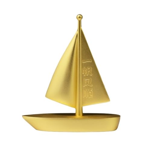 GUERNSEY Statuen-Ornament zum Anziehen von Reichtum Kreative Segelornamente aus Kupfer for Zuhause, Wohnzimmer, Büro, handgefertigte Statue, Dekoration, Kunsthandwerk, Schreibtisch Reichtumsdekor von GUERNSEY