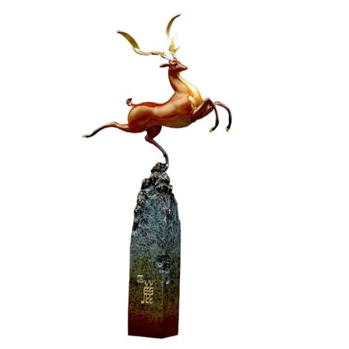 GUERNSEY Statuen-Ornament zum Anziehen von Reichtum Kreative farbige Kupfer Hirsch Desktop Ornamente Home Wohnzimmer handgefertigte Statue Handwerk Büro Bücherregal Vitrine Reichtumsdekor GUERNSEY Statuen-Ornament zum Anziehen von Reichtum Kreative farbige Kupfer Hirsch Desktop Ornamente Home Wohnzimmer handgefertigte Statue Handwerk Büro Bücherregal Vitrine Reichtumsdekor von GUERNSEY