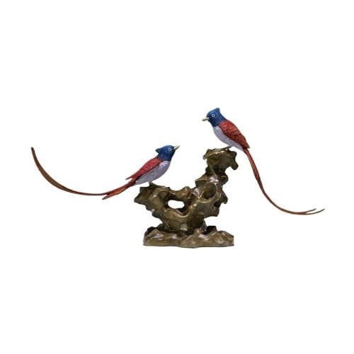 GUERNSEY Statuen-Ornament zum Anziehen von Reichtum Kupfer Vogel Ornamente Hause Desktop Dekorationen Wohnzimmer Handgemachte Statuen Studie Büro Eingang Handwerk Reichtumsdekor von GUERNSEY